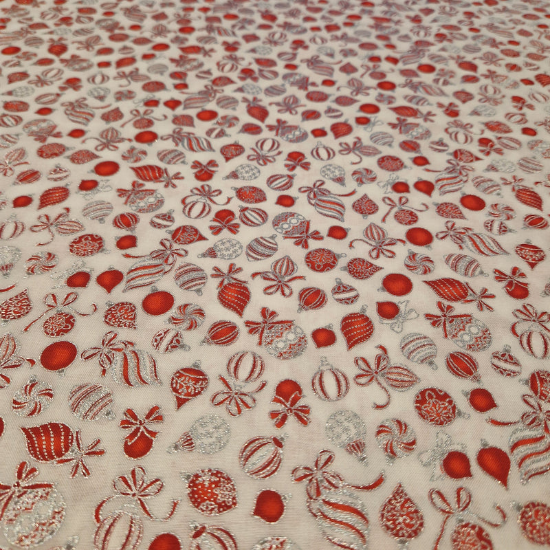Robert Kaufman - Patchworkstof Holiday Charms Scarlet - 19948-93