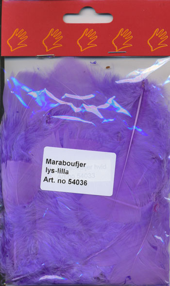 Danmore - Fjer 5 G. - Lys Lilla