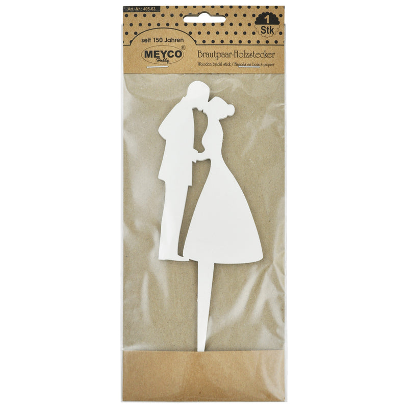 Meyco - Brudepar Træsilhuet - 18 Cm.