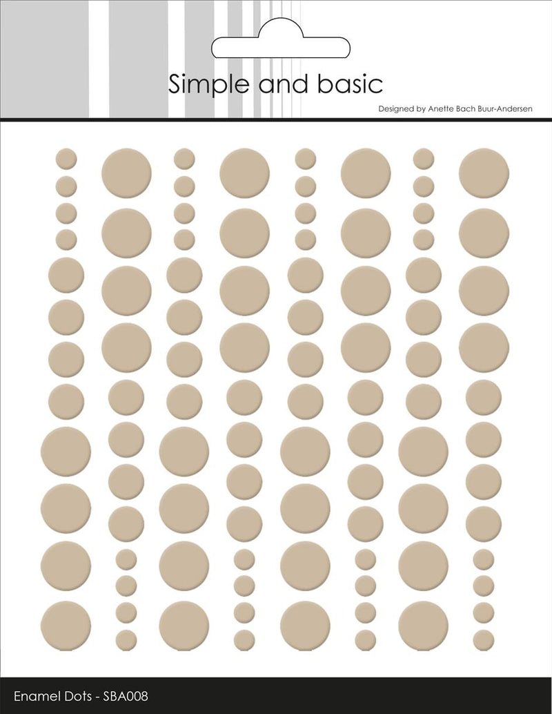 Simple and Basic - Enamel Dots SBA008 - Baileys Brown