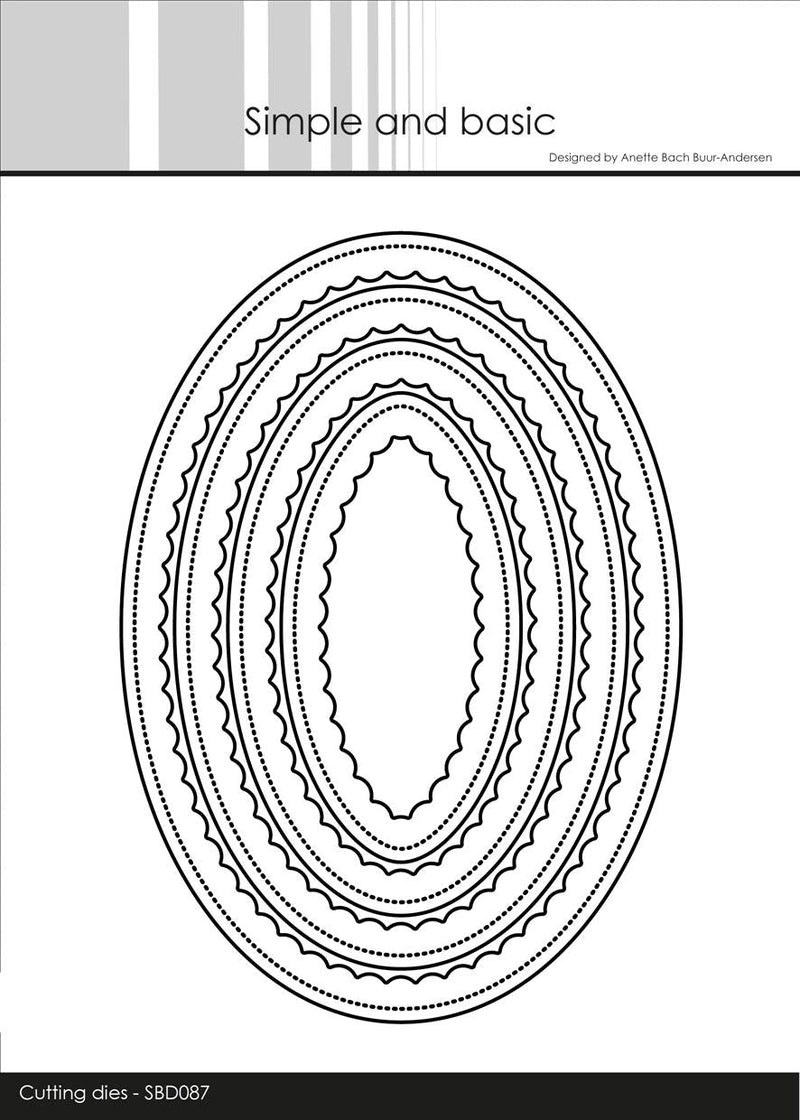 Simple and Basic - Die Inner Scallop Oval - SBD087