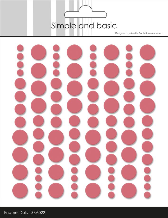 Simple and Basic - Enamel Dots SBA022 - English Rose