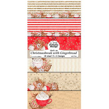 Felicita Design - Pyntepapir 10 x 21 Cm. - Gingerbread