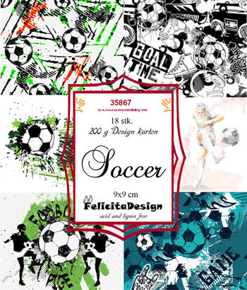 Felicita Design - Toppers Soccer 9 x 9 Cm. - 18 Stk.