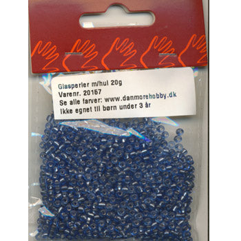 Danmore - Glasperler 2,5 Mm. - Blå