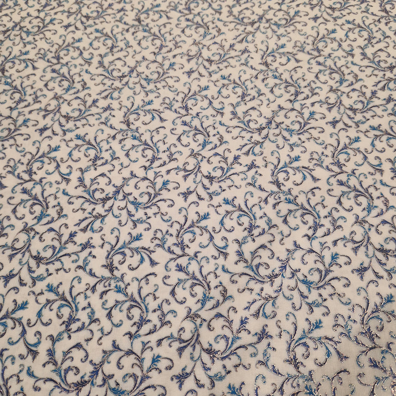 Robert Kaufman - Patchworkstof Holiday Flourish 14 Blue - 19918-4