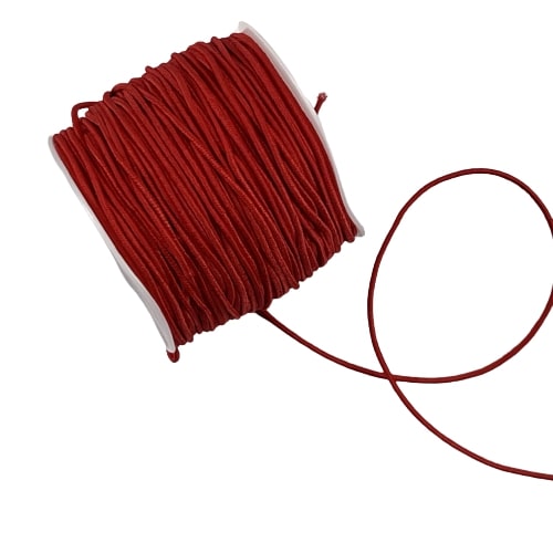Danmore - Elastiksnøre 1,2 Mm x 25 M. - Rød