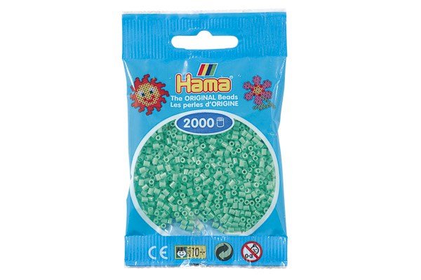 Hama - Mini Perler 2000 Stk. Lysgrøn - 501-11