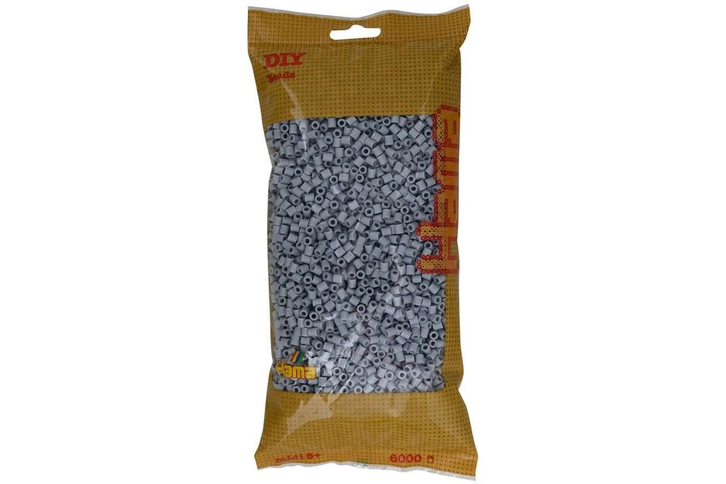 Hama - Midi Perler 6000 Stk. Lysegrå - 205-70