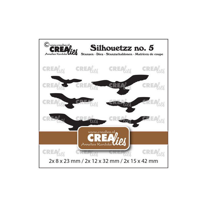 Crealies - Die Flying Birds - CLSH05