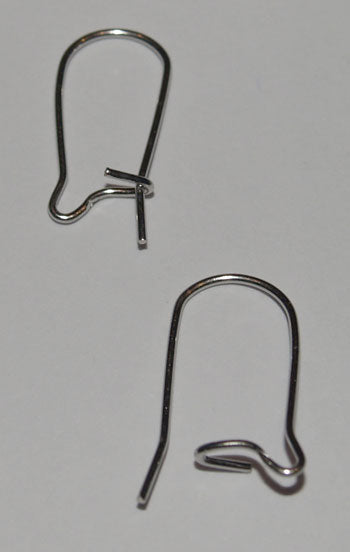 Danmore - Ørewire Kidney Sølvfarvet - 24 Stk.