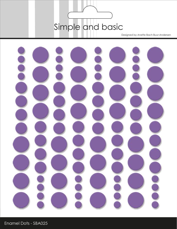 Simple and Basic - Enamel Dots SBA025 - Purple