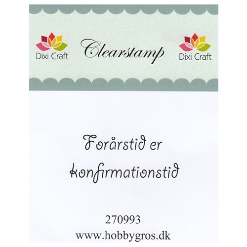 Dixi Craft - Stempel Dansk Tekst - 270993