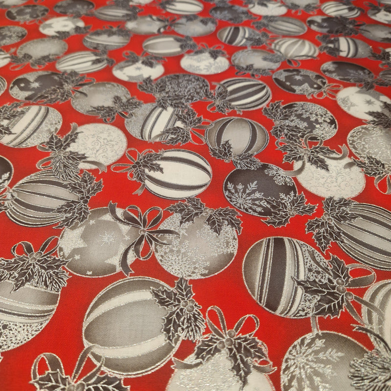 Robert Kaufman - Patchworkstof Holiday Flourish 15 Scarlet - 20786-93