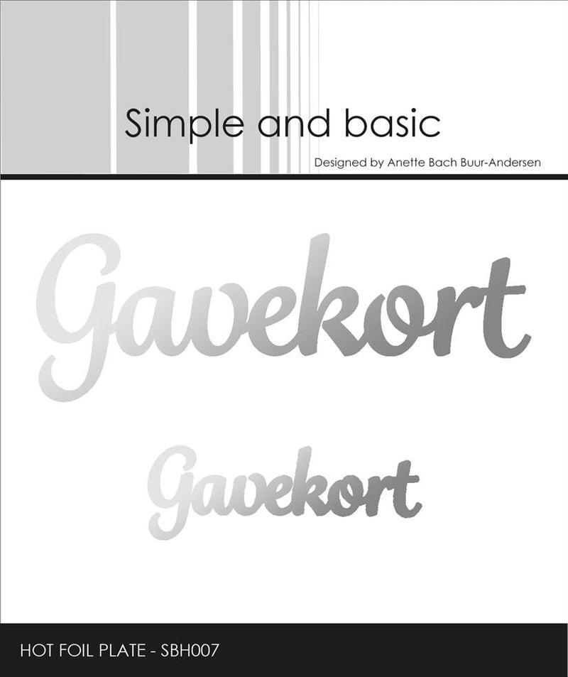 Simple and Basic Hot Foil SBH007