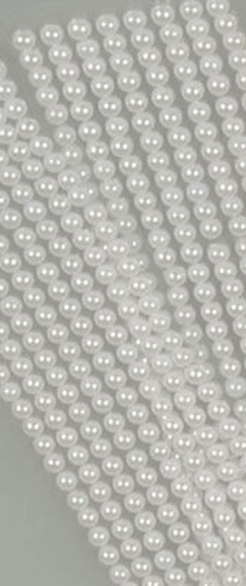 Danmore - Halvperler Selvklæbende Hvid - 6 Mm.