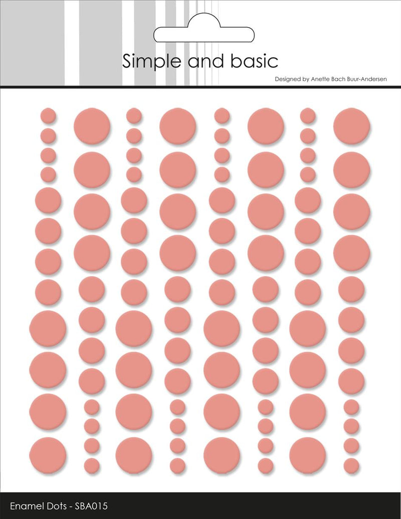 Simple and Basic - Enamel Dots SBA015 - Fresh Peach