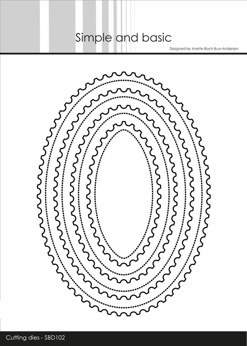 Simple and Basic - Die Stamp Ovals - SBD102