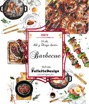 Felicita Design - Toppers Barbecue 9 x 9 Cm. - 18 Stk.