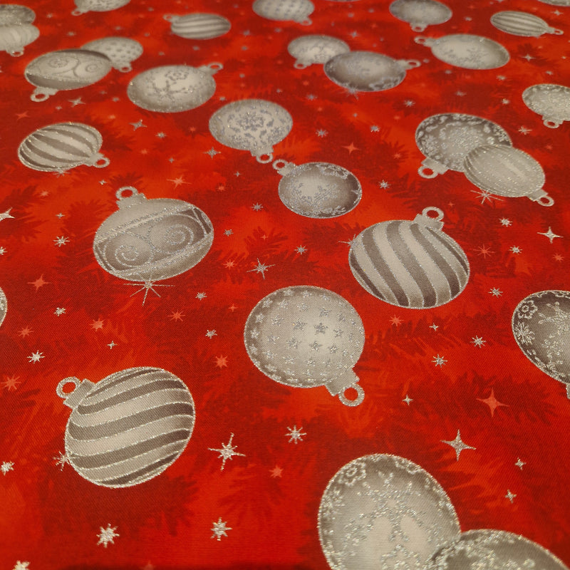 Robert Kaufman - Patchworkstof Holiday Flourish 14 Scarlet - 19921-93
