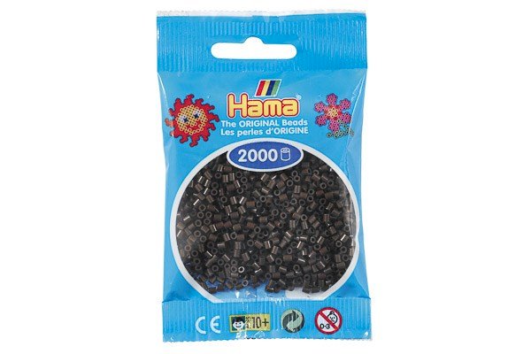 Hama - Mini Perler 2000 Stk. Brun - 501-12