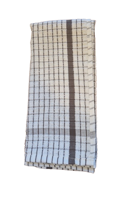 Engholm - Frotte Viskestykke - Hvid/Brun