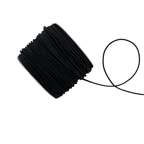 Danmore - Elastiksnøre 1,2 Mm. x 25 M. - Sort