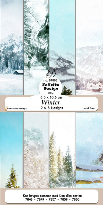 Felicita Design - Pyntepapir 6,5 x 10,6 Cm. - Winter