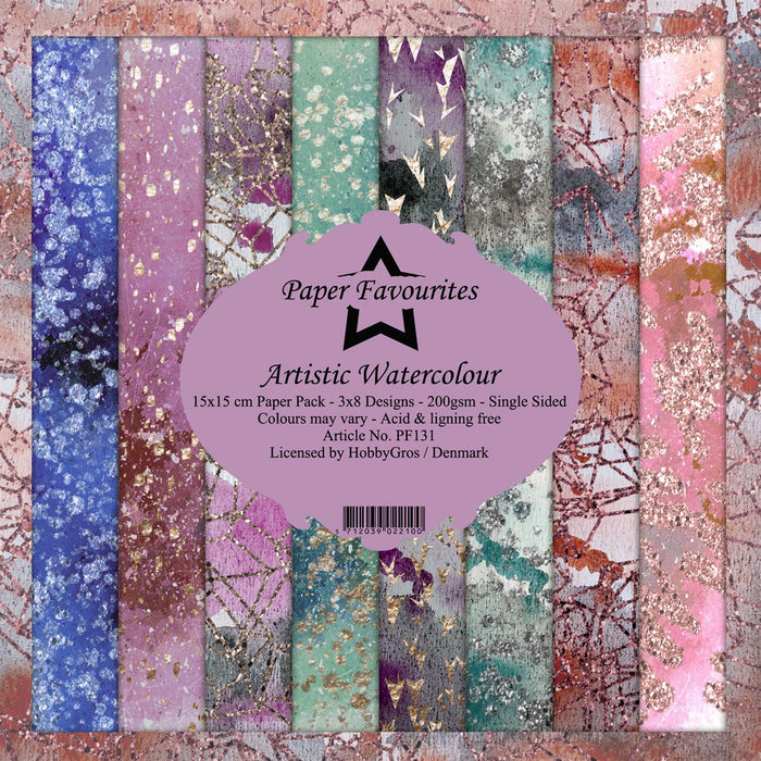 Paper Favourites - Pyntepapir Artistic Watercolour - PF131