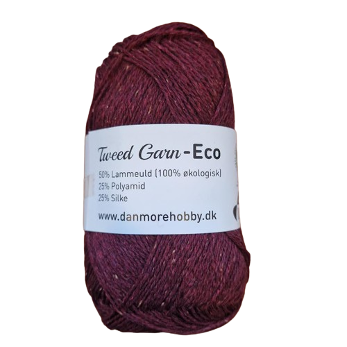 Danmore - Tweed Garn Eco - Bordeaux Meleret