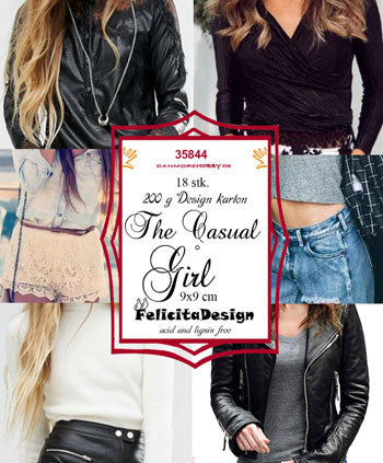 Felicita Design - Toppers The Casual Girl 9 x 9 Cm. - 18 Stk.