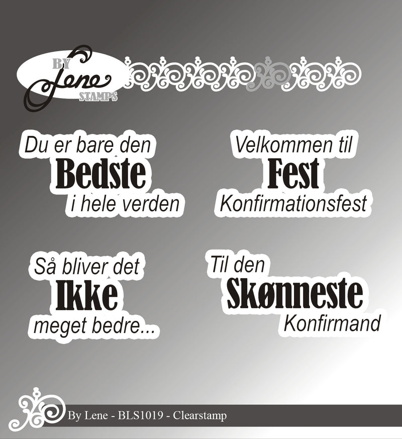 By Lene - Stempel Tekst - BLS1019