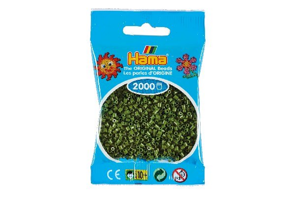 Hama - Mini Perler 2000 Stk. Oliven - 501-84