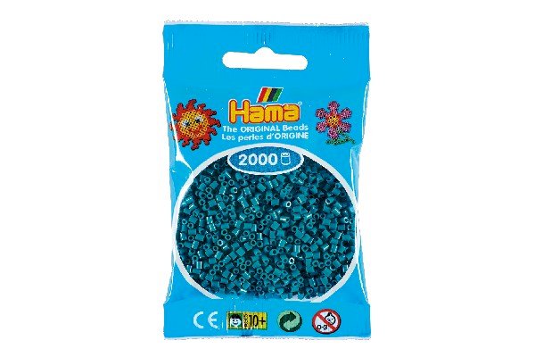 Hama - Mini Perler 2000 Stk. Petrol - 501-83