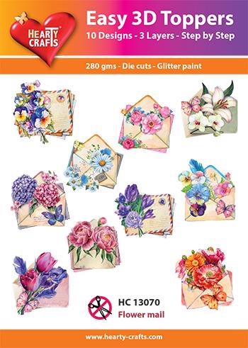 Hearty Crafts - Easy 3D Toppers Flower Mail - HC 13070