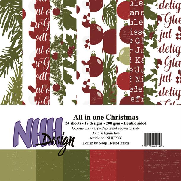 NHH Design - Pyntepapir 15 x 15 Cm. Christmas - NNHP306
