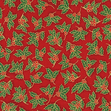 Robert Kaufman - Patchworkstof Holiday Charms Red - 19950-3