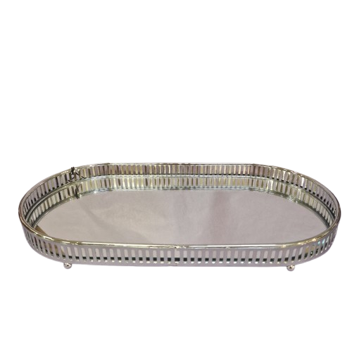 Casanova - Spejlfad Sølv - 16,5 x 32 Cm.