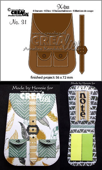 Crealies - Die Rygsæk - CLXtra31