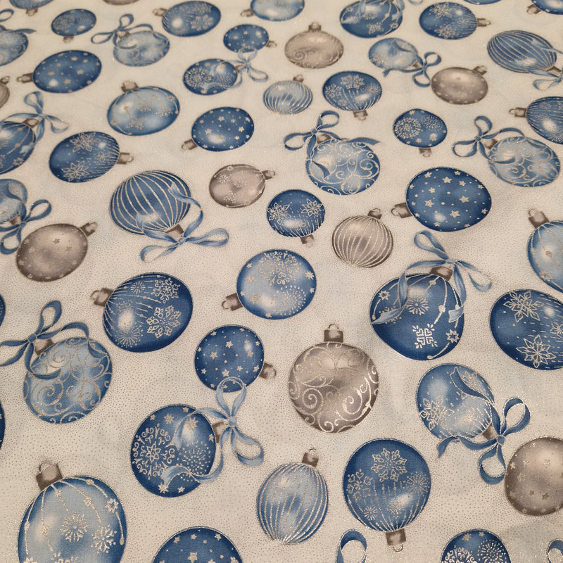 Robert Kaufman - Patchworkstof Holiday Flourish 13 Blue - 19256-4