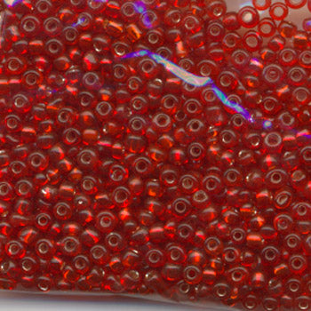 Danmore - Glasperler 2,5 Mm. - Klar Rød
