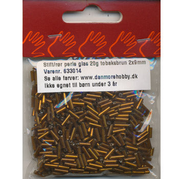 Danmore - Glasstift 2 x 9 Mm. - Tobaksbrun