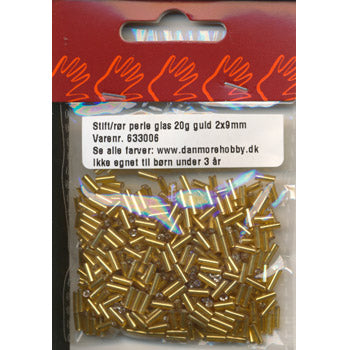 Danmore - Glasstift 2 X 9 Mm. - Guld
