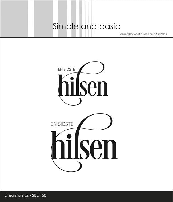 Simple and Basic - Stempel En Sidste Hilsen - SBC150