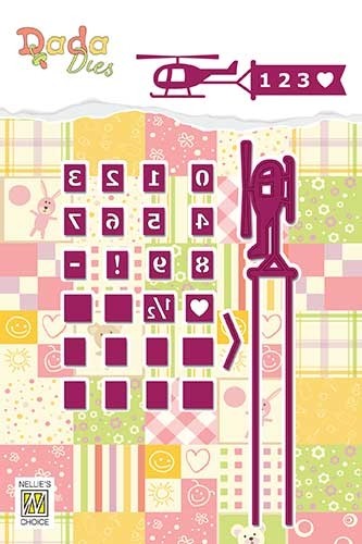 Nellie's Choice - Die Alphabet Airplane Numbers - DDD012