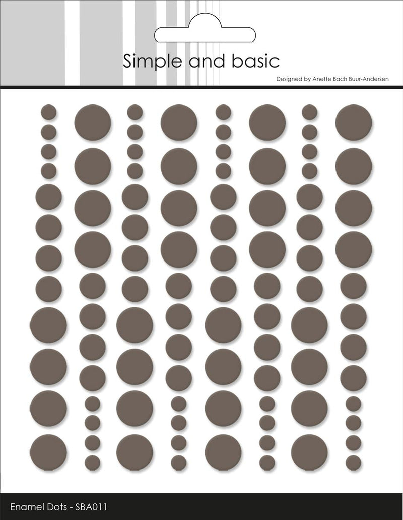 Simple and Basic - Enamel Dots SBA011 - Warm Grey