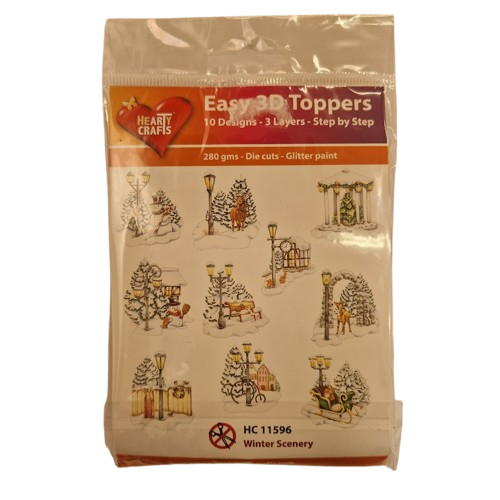 Hearty Crafts - Easy 3D Toppers Winter Scenery - HC 11596