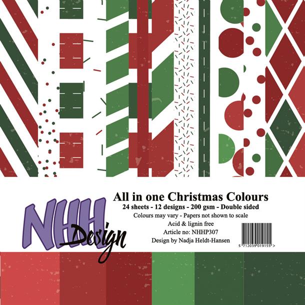 NHH Design - Pyntepapir 15 x 15 Cm. All In One Christmas - NNHP307