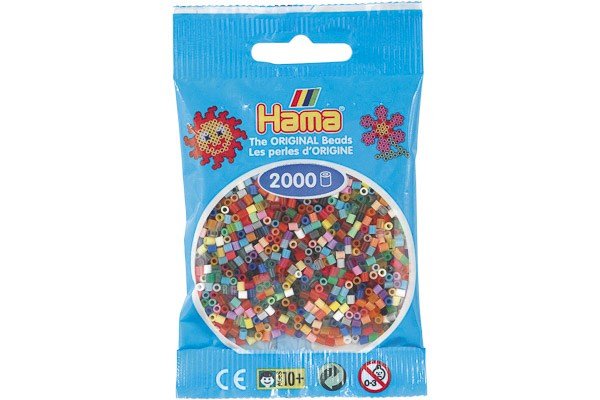 Hama - Mini Perler 2000 Stk. Mix - 501-00