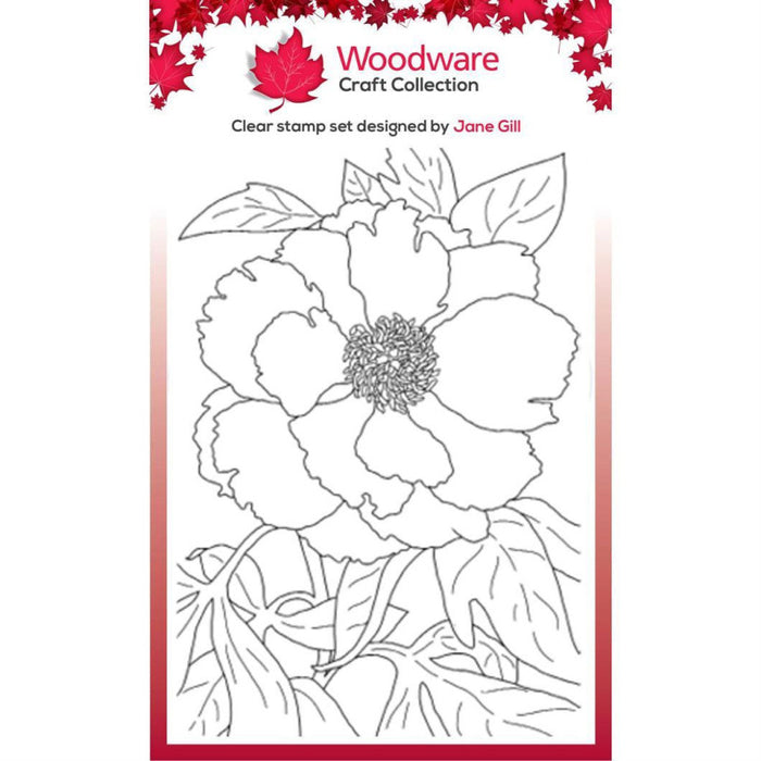 Woodware - Stempel Peony - JGS748